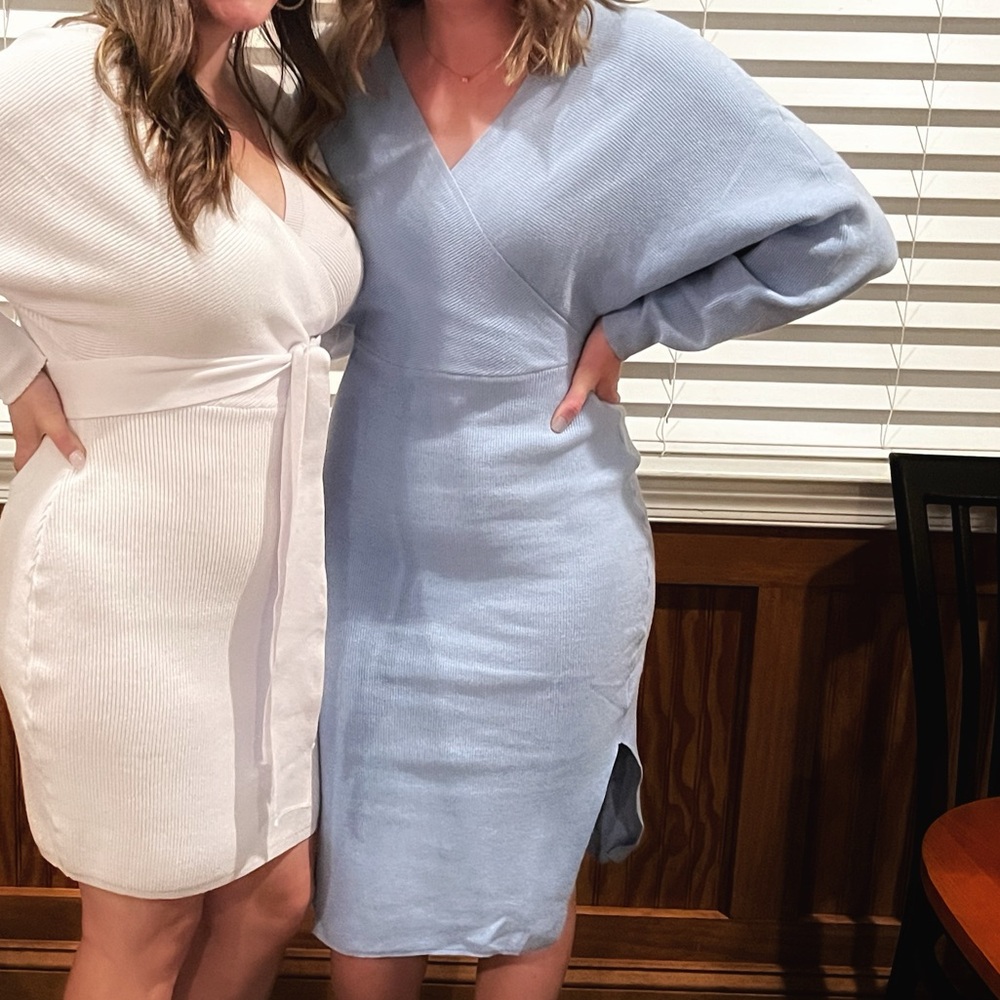 Blue Amazon sweater dress